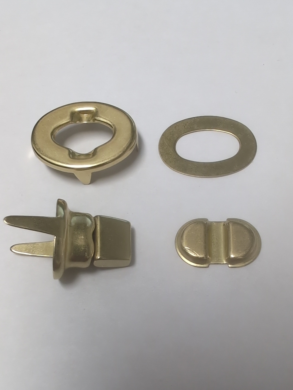 TWO SETS of Brand New 4-Piece Brass Turnlock Replacement For VINTAGE Coach Bags
